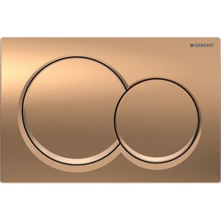 Geberit Alpha01 Round Dual Flush Plate - Red Gold 115.035.QA.1