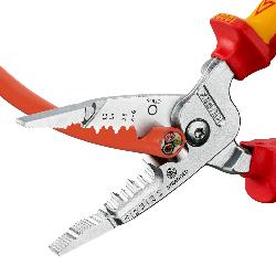 Knipex Wire Stripper Metric Insulated Multi-component Grips VDE Chrome-plated 200mm 13 76 200 ME