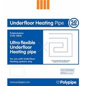 Polypipe Underfloor Heating Pipe Polybutylene 15mm X 80m Coil UFH Pipe UFH8015B