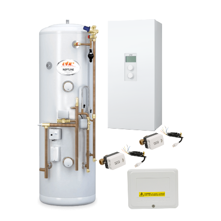 EHC Comet PV 14.4kW with 210L Electric Boiler Indirect Pre-Plumbed Cylinder EHCEPV14.4/210PPC