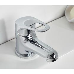 Bristan Iris Basin Mixer with Clicker Waste Chrome IRS BAS C