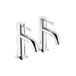 Bristan Mila Basin Pillar Taps Chrome MI 1/2 C