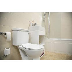 Croydex Michigan Flexi-Fix Slimline Soft Close and Quick Release Round Toilet Seat White WL601622H