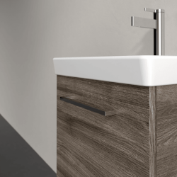 Villeroy & Boch Avento Stone Oak 450mm Wall Hung 1 Door Washbasin and Vanity Unit SAVE17RK01