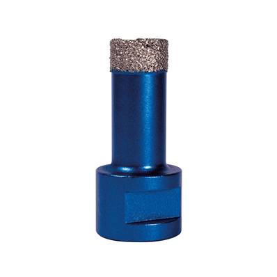Mexco 18mm Vacuum Brazed Diamond Tile Drill Bit - Slotted Barrel (M14 Fit) XCEL Grade TDXCEL18