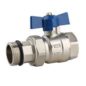 RadiantHeat PRO 3/4" Ball Valve Set for Blending Valve Red & Blue (Pair) ZL-4130B