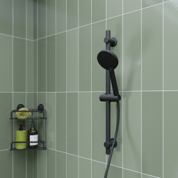 Croydex Presion 5 Function Pressure Boost Shower Handset - Matt Black AM304021