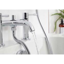 Bristan Mila Bath Shower Mixer Tap Chrome MI BSM C