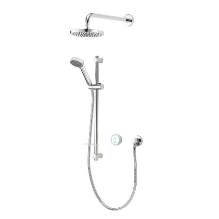 Aqualisa Quartz Blue Smart Divert Concealed Shower with Adjustable and Wall Fix Heads - GP