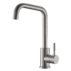 Reginox SALINA Single Lever Kitchen Mixer Tap Brushed Nickel SALINABN