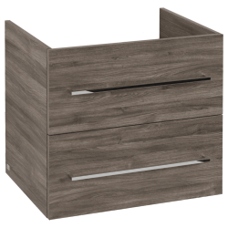 Villeroy & Boch Avento Stone Oak 600mm Wall Hung 2-Drawer Washbasin and Vanity Unit SAVE09RK01