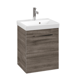 Villeroy & Boch Avento Stone Oak 450mm Wall Hung 1 Door Washbasin and Vanity Unit SAVE17RK01