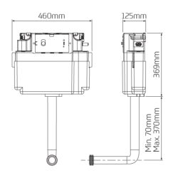 Thomas Dudley Vantage Cistern - No Button, With jacket 320433