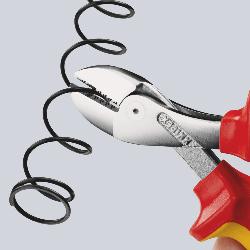 Knipex X-Cut Compact Diagonal Cutter Insulated Multi-comp. Grips VDE Chrome-plated 160mm 73 06 160