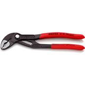 Knipex Cobra High-Tech Water Pump Pliers Plastic Coated Grey Atramentized 180mm 87 01 180
