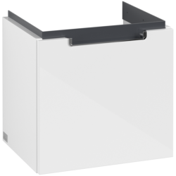 Villeroy & Boch Subway 2.0 Wall Hung Vanity Unit with 1 Drawer 440 x 420mm Glossy White A68410DH