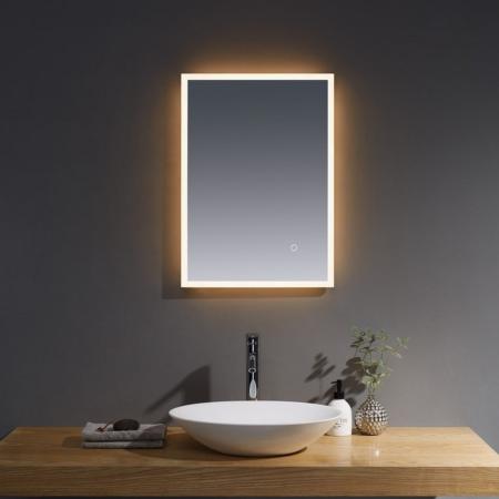 Plumb2u Almanzora 700 x 500mm Illuminated LED Mirror - Clear Glass AV5070