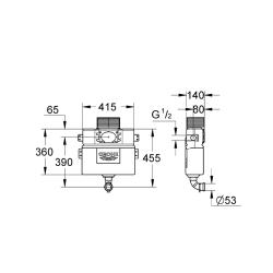 GROHE WC Concealed Flushing Cistern 38422000