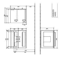 Villeroy & Boch Avento Crystal Grey 600mm Wall Hung 2-Drawer Washbasin and Vanity Unit SAVE09B101