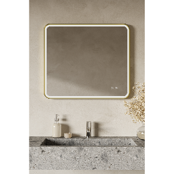 Tranquil Serene Brushed Brass 800 x 700mm