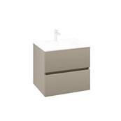 Villeroy & Boch Arto 2 Drawer Vanity Unit (Furniture Only) 60cm - Sand Grey Matt VBB53600VD