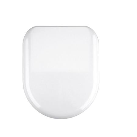 Thomas Dudley 323925 Esme Soft Close White Toilet Seat - Thermoset, Quick Release Mechanism