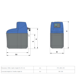 BWT 10L Hi Flo Electric Water Softener WS455