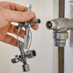 Knipex TwinKey Control Cabinet Key for all Standard Cabinets and Shut-off Systems 92mm 00 11 01