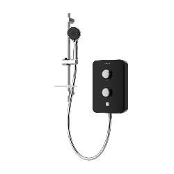 Aqualisa E2 Electric Shower with 3 Mode Handset 8.5kW in Black E2B85