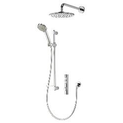 Aqualisa iSystem Smart Divert Concealed Shower with Adjustable and Wall Fix Heads - HP/Combi