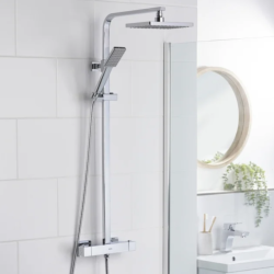 Bristan NAPOLI Thermostatic Bar Shower with Rigid Riser NAP SHXDIVSMFF C