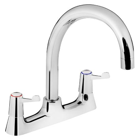 Bristan Lever Deck Sink Mixer with Ceramic Disc Valves Chrome Plated VAL2 DSM C CD