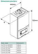 Vaillant ecoTEC Plus 825 Combi Boiler with Standard Flue Kit 0010021823+0020219517