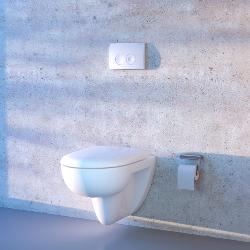 Geberit Delta25 Dual Flush Plate Alpine White 115.125.11.5