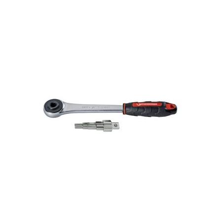 Rothenberger Uni Stepped Key Set with Ratchet 73297