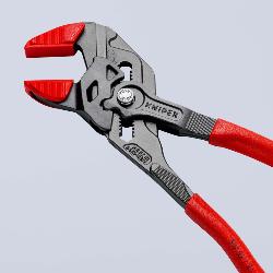 Knipex Pliers Wrench Plastic Coated Grey Atramentized 250mm 86 01 250