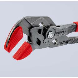 Knipex Pliers Wrench Plastic Coated Grey Atramentized 250mm 86 01 250