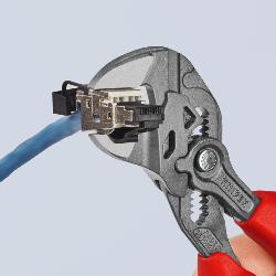 Knipex Pliers Wrench Multi-component Handles Grey Atramentized 180mm 86 02 180