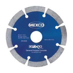 Mexco 115mm General Purpose Concrete Diamond Blade - X10 Grade GPX1011522