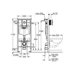 GROHE Rapid SL 3-in-1 Set 1.13m Installation Height 38860000