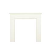 Be Modern 48" Westcroft Timber Surround with Manila Marble Back Panel & Hearth Set TSS-3