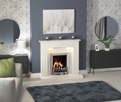 Be Modern 45” Isabelle Surround in Manila Micro Marble 007404