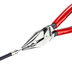 Knipex Needle-Nose Combination Pliers Plastic Coated Black Atramentized 185mm 08 21 185