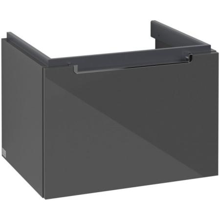 Villeroy & Boch Subway 2.0 Wall Hung Vanity Unit with 1 Drawer 587 x 420mm Glossy Grey A68710FP