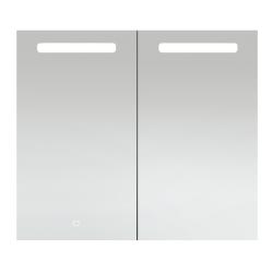 Plumb2u Guadalentin 700 x 800mm Bluetooth Illuminated LED Mirrored Cabinet - Clear Glass BL7080