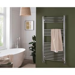 Vogue Combes 1400 x 500mm Curved Ladder Towel Rail - Heating Only (Chrome) MD063 MS14050CP