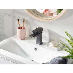 Bristan Hourglass Basin Mixer Tap with Clicker Waste Black HOU BAS BLK