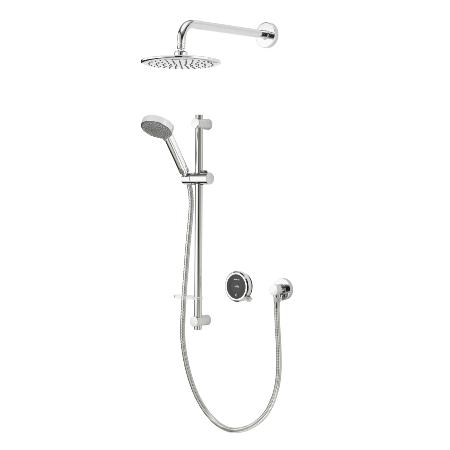 Aqualisa Quartz Touch Smart Divert with Concealed Shower with Adjustable and Fix Wall Heads - HP