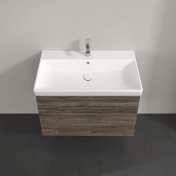 Villeroy & Boch Avento Stone Oak 800mm Wall Hung 2-Drawer Washbasin and Vanity Unit SAVE05RK01