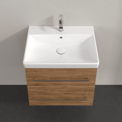 Villeroy & Boch Avento Oak Kansas 600mm Wall Hung 2-Drawer Washbasin and Vanity Unit SAVE09RH01